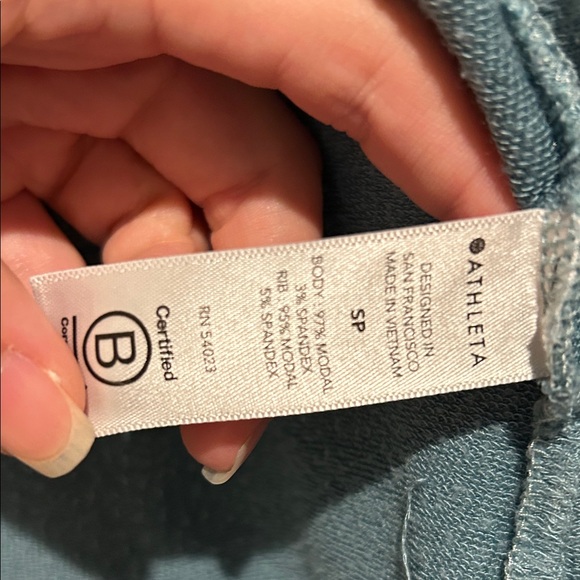 Athleta blue Open Front Cardigan - Picture 3 of 3